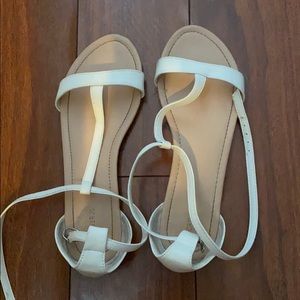 White straps sandals